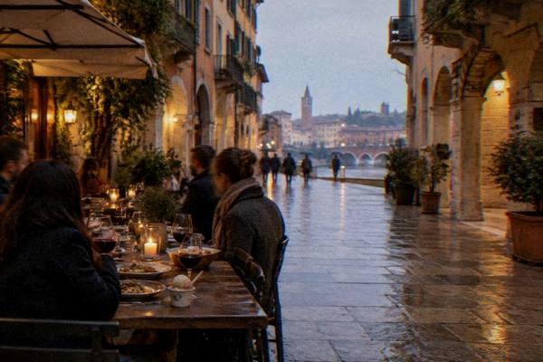 Gourmet Dinner, Wine, Gelato, Verona