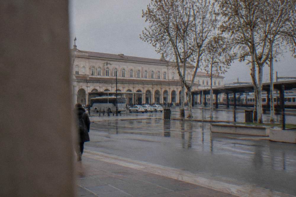 Trains parked at the platforms of Verona Porta Nuova station